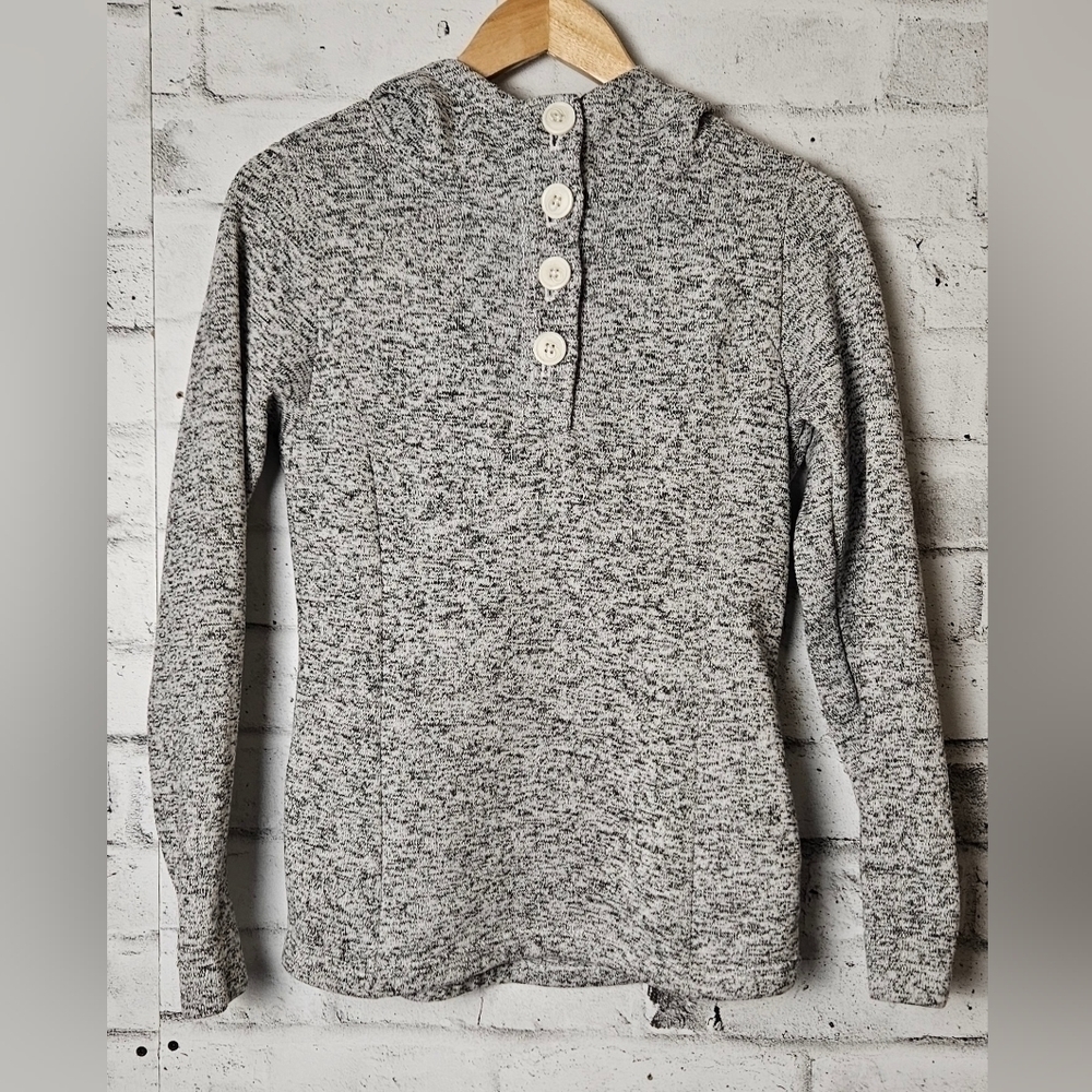 Columbia Gray Salt & Pepper Button Pullover Hoodie Women’s XS